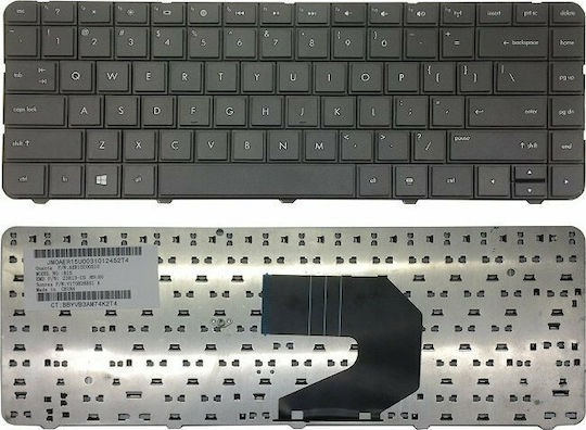 HP Laptop Keyboard for Compaq G4 G6 CQ43 CQ57 CQ58 with Frame and English (UK) Layout in Black Colour