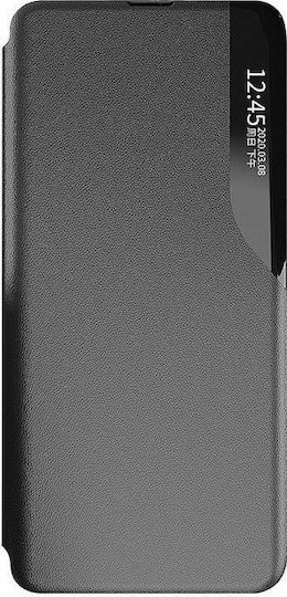 Ancus Smart Flip Book Δερματίνης Μαύρο (Xiaomi Mi 10T Lite)
