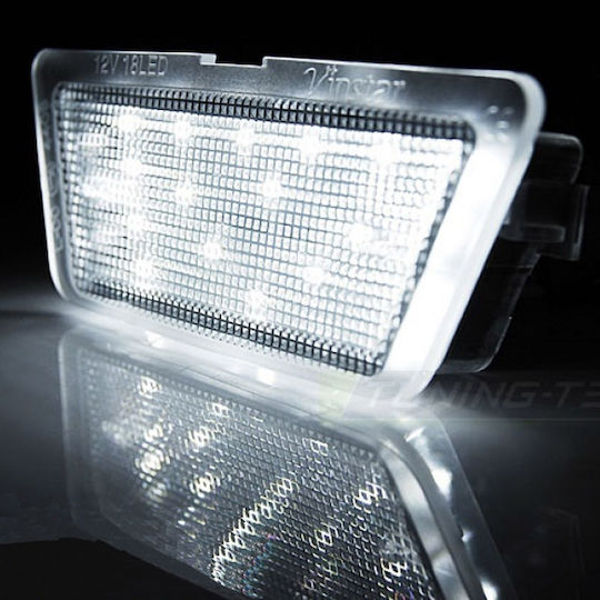 Vinstar License Plate Lights Led for Opel Astra G Hatchback 3d 5d / Sedan 4d 98-04