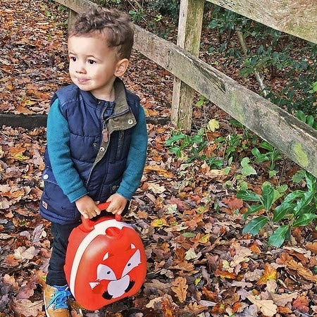 My Carry Potty Portable Potty Fox with Lid Orange up to 50kg