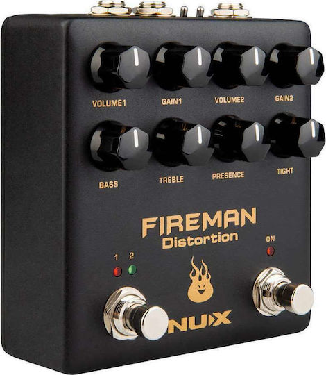 NUX Fireman NDS-5 Pedale Wirkung Verzerrung E-Gitarre