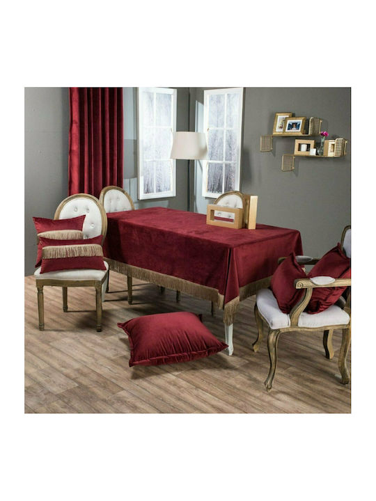 Teoran Fustă Pătrată Velvet με Κρόσι 10 140x140buc