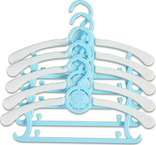 Cangaroo Trendy Child Clothes Hanger Blue 108698 5pcs