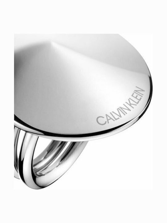 Calvin Klein Γυναικείο Δαχτυλίδι από Ατσάλι Επιχρυσωμένο