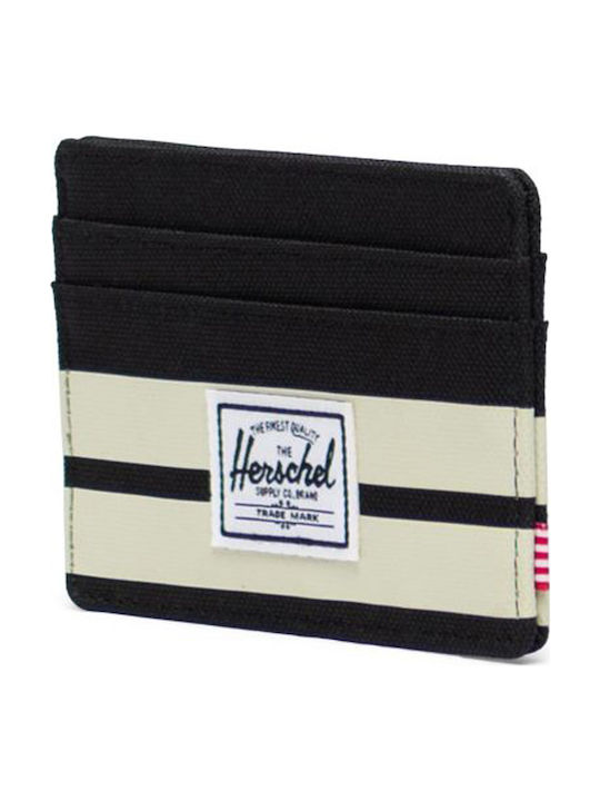 Herschel Charlie Men's Card Wallet with RFID Black/White