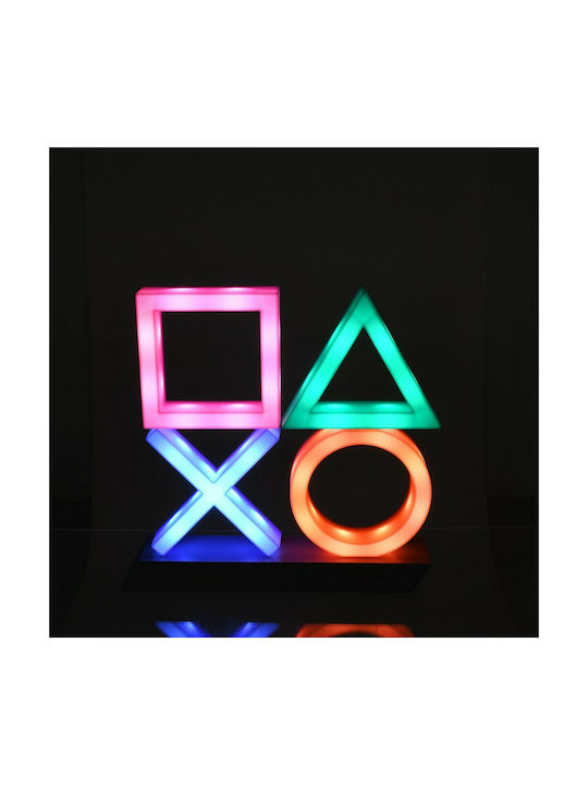 GloboStar Led Παιδικό Φωτιστικό Projector Playstation Icons με Προβολή Σχεδίων Πολύχρωμο 31.5x7x30εκ.