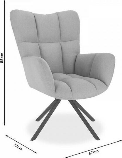 Randy Sessel Grey 67x72x88cm