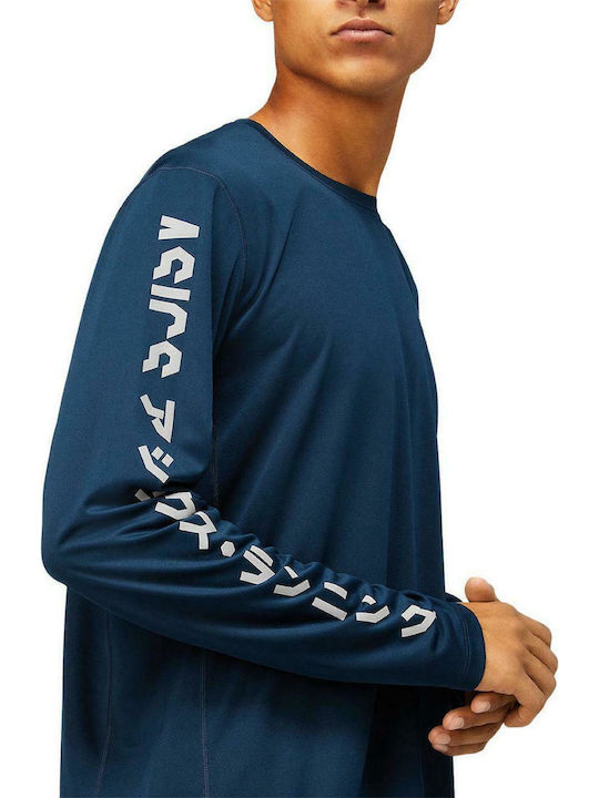 Athletic Long Sleeve Blouse Navy