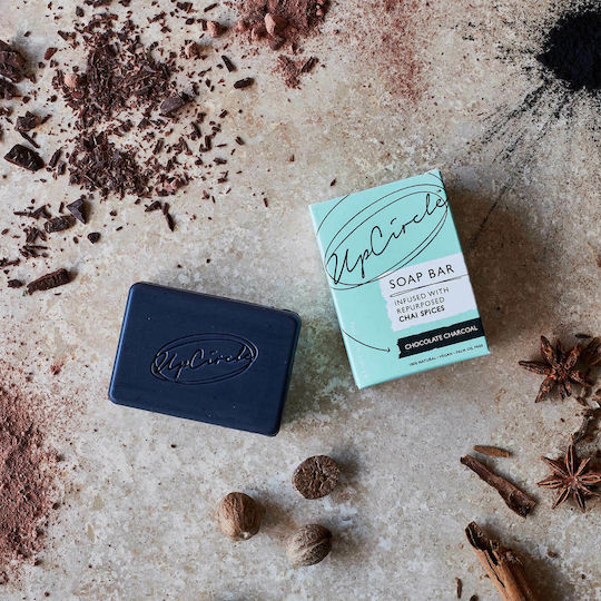 UpCircle Soap Bar Infused with Repuprosed Chai Spices με Ενεργό Άνθρακα 100gr