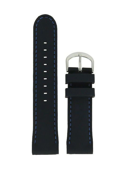 Tzevelion Rubber Strap Black 20mm