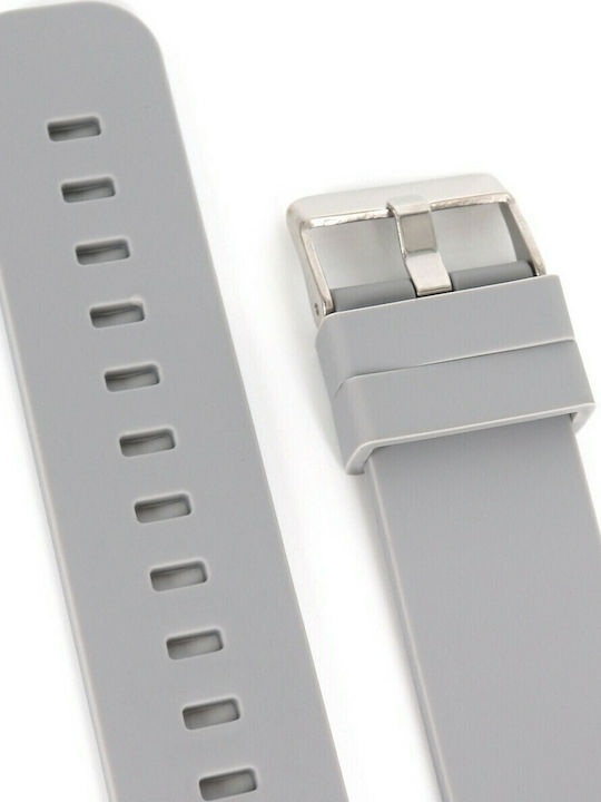 Diloy Straps Gummi-Armband Gray 18mm