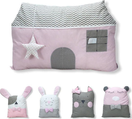 Baby Star Sugar Family Borduri Pentru Pătuț Intern Roz 40x200cm
