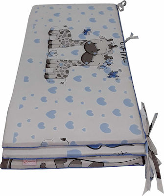 Beboulino You & Me Crib Bumpers Classic Inside Blue 70x140cm