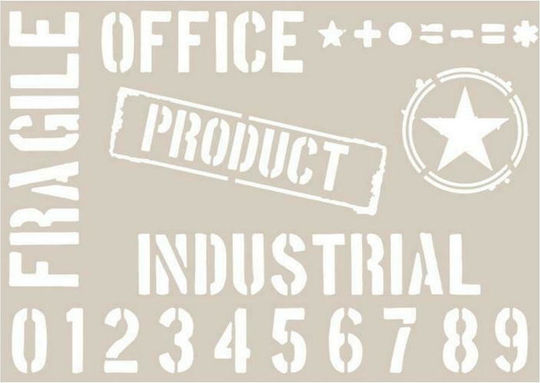 Fleur Stencil Letters, Designs and Numbers Fleur Industrial