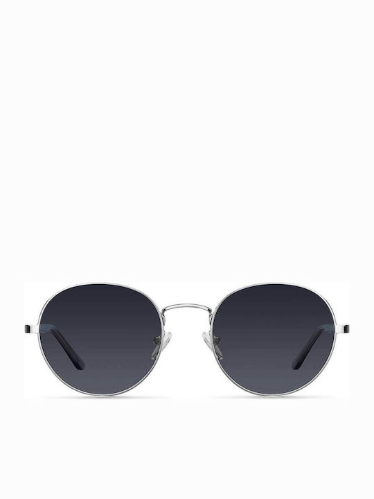 Meller Kigali Sunglasses with Silver Metal Frame and Black Lenses Silver Grey Carbon