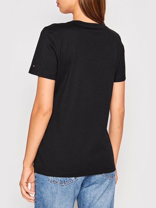 Tommy Hilfiger Γυναικείο T-shirt Μαύρο