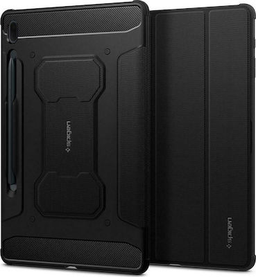 Spigen Rugged Armor Pro Flip Cover Plastic Durable Black (Galaxy Tab S7 FE) ACS03007