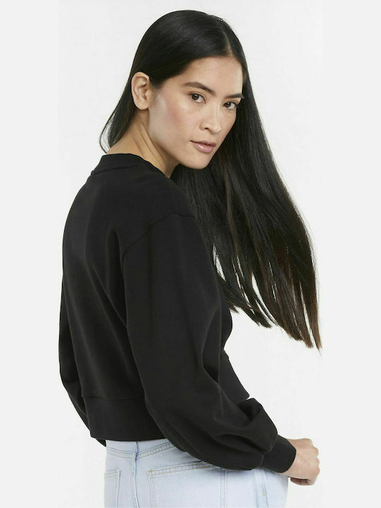 Puma Classics Women's Cropped Sweatshirt Black