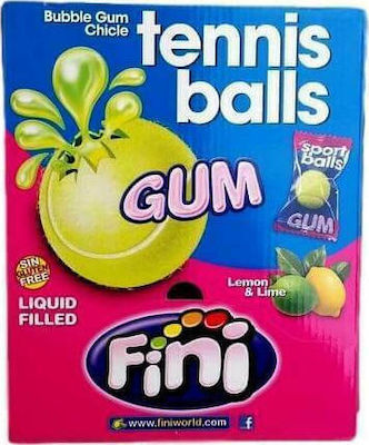 Fini 200 Chewing gum Tennis Balls with Λεμόνι & Λάιμ Flavour 10gr