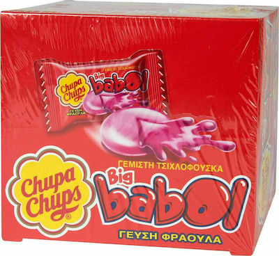 Chupa Chups 60 Gume de mestecat Big Babol cu Aromă de Căpșuni 1buc 5gr