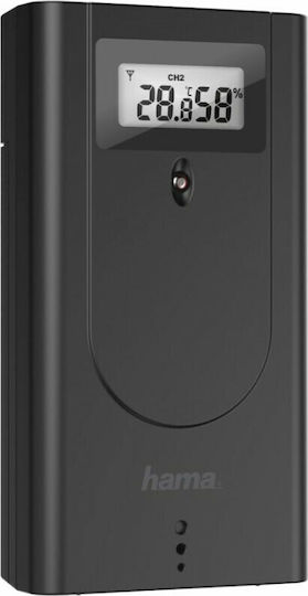 HAMA Black Line Plus 00186418 Безжична Метеорологична станция Цифров Настолен Черен
