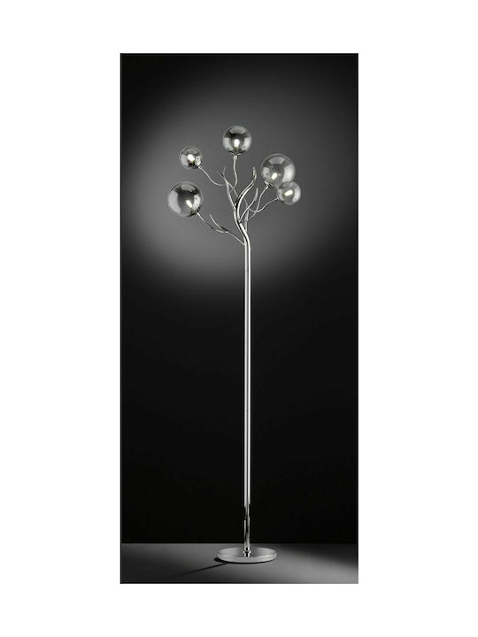 Wofi Floor Lamp H177cm. Silver