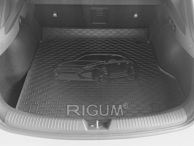 Rigum Trunk Mats Tray Type 1pcs from Rubber for Hyundai i30 Black