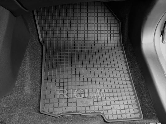 Rigum Satz Vorder- und Hintermatten 4Stück aus Gummi für Suzuki SX4 S-Cross 2020+ Schwarz