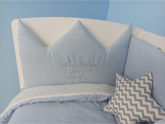 Baby Star A Little Prince Crib Bumpers Classic Inside Light Blue 50x210cm