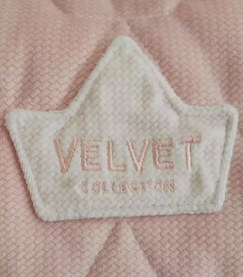 La Millou Velvet Crib Bumpers Classic Inside Pink 25x210cm