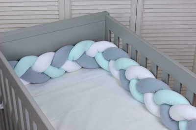 Baby Oliver Design Crib Bumpers Braided Inside Multicolour 18x200cm