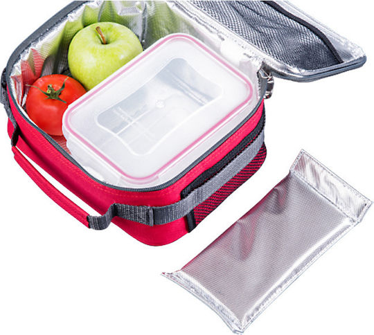 Lamart Insulated Bag Shoulderbag Bag with Ice Pack and Plastic Container 1.1 liters L23 x W18 x H10cm