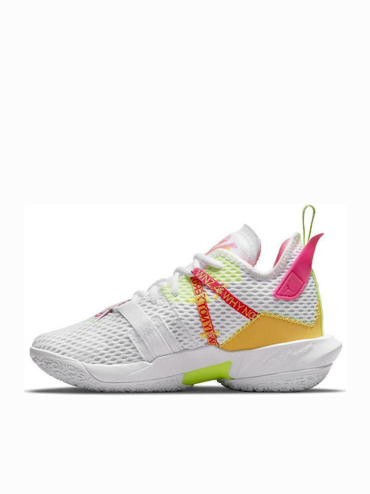 Why Not Kids Sports Shoes Basketball with Laces White
