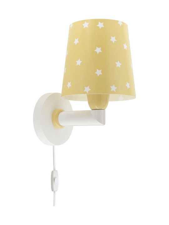 Ango Παιδικό Φωτιστικό Τοίχου Led Πλαστικό Starlight Yellow