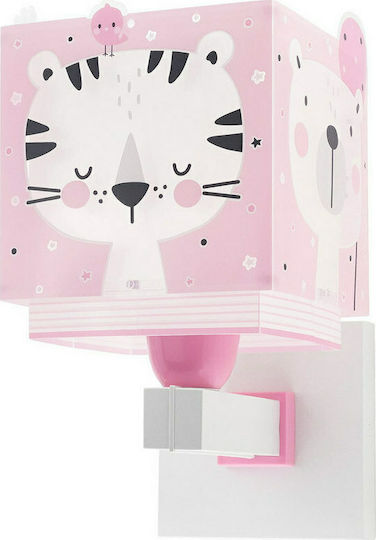 Ango Led Plastic Kids Wall Light Jungle Pink