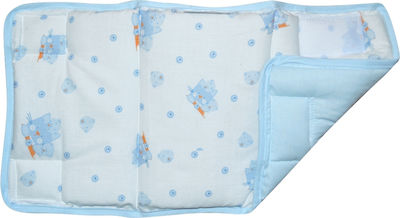 Ο Κόσμος του Μωρού Crib Bumpers Classic for the Crib Rails Light Blue 24x48cm