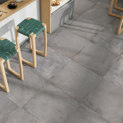 Ravenna Origin Antislip Floor Interior Matte Porcelain Tile 60x60cm Acero