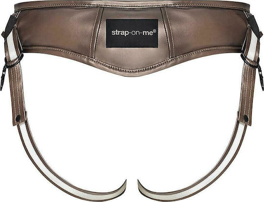Strap On Me Leatherette Desirous Harness Harness σε Γκρι Χρώμα
