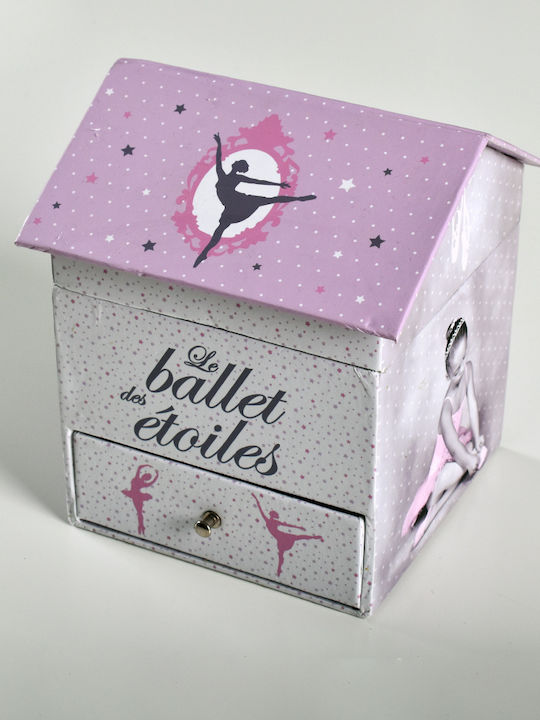 Atmosphera Ballerina Musical Jewellery Box with Drawer and Pink Mirror 14.3x14.2x16cm Atmosphera Ballerina Musical Jewellery Box with Drawer and Pink Mirror 14.3x14.2x16cm