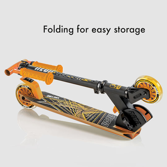 Y Volution Kids Foldable Scooter Neon Vector 2020 2-Wheel for 5+ Years Orange
