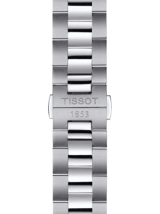 Tissot T-Classic Ceas Bărbați 42.5mm cu Baterie și Brățară din Metal Argintie