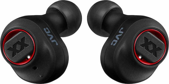 JVC HA-XC50T In-ear Bluetooth Handsfree Ακουστικά με Αντοχή στον Ιδρώτα και Θήκη Φόρτισης Μαύρα