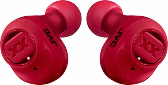 JVC HA-XC50T In-ear Bluetooth Handsfree Căști cu Carcasă de Încărcare Roșu