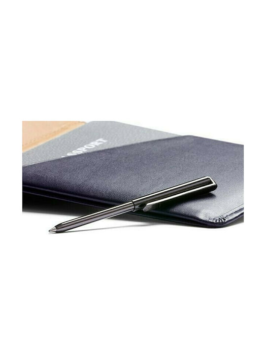 Travel Wallet Men's Leather Wallet with RFID Blue