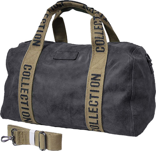 Gift-Me Geantă de voiaj Gri Textil L47xW24xH30cm