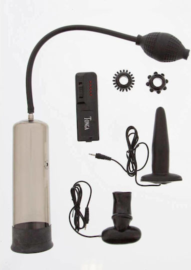 Seven Creations Male Mens Kit Multiple Sensation Пенис помпа с вибрация Черен