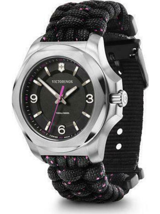 Victorinox I.N.O.X. V Women's Watch with Black Fabric Strap