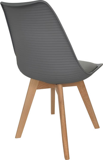 Martin Stripe Столички За кухня от полипропилен Сив 4бр 49x56x82бр