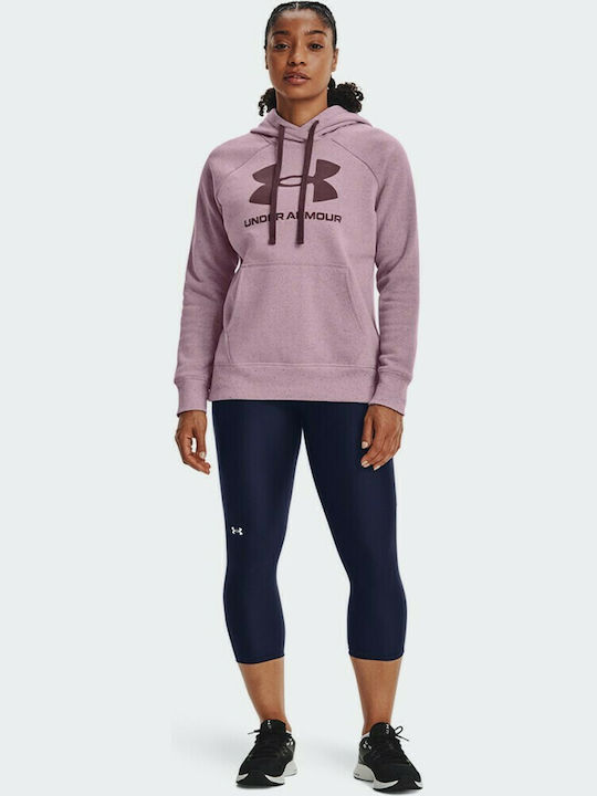 Rival Women's Hooded Fleece Sweatshirt Mauve Pink