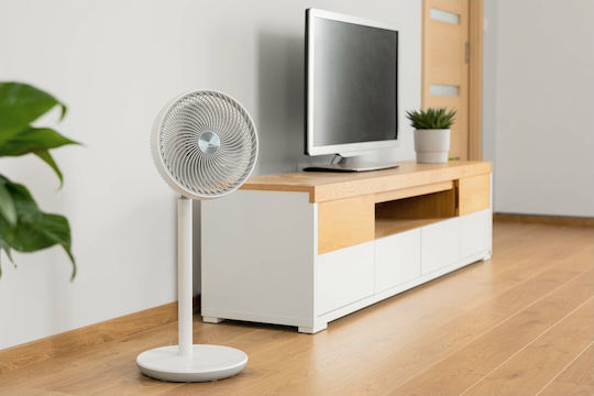 Sencor Ανεμιστήρας Ορθοστάτης 26W Διαμέτρου 28.4cm με Τηλεχειριστήριο Λευκός